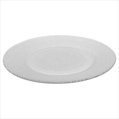 Platzteller Glas Textilstruktur_side